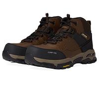 Skechers Arch Fit Tarver Composite Toe, Zapatos de construcción Hombre, Marrón, 42.5 EU