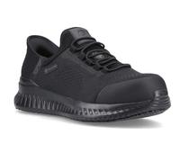Skechers Hombre Tilido Fletchit Work, Black Textile/Synthetic, 47.5 EU