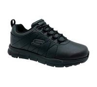 Skechers Mujer Nampa Beja Zapato de Trabajo médico, Negro, 35 EU