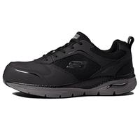 Skechers Safety Arch Fit Sr Comp Toe - Zapatillas deportivas con cordones para hombre, con puntera de material compuesto de seguridad, Negro/Carbón, 10 Wide