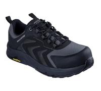 Skechers Speed-Flex TrekkerFire & Botas de seguridad para hombre, Tela sintética negra, 41.5 EU
