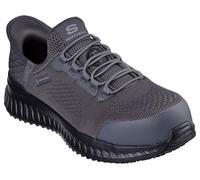 Skechers Tilido Troxin ESD - Zapatos de trabajo con puntera compuesta para hombre, Gris, 14 Wide