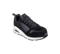 Skechers - Uno SR Elainy, Bota industrial Mujeres, Black/White,