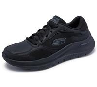 Skechers Zapatillas de trabajo para hombre: Arch Fit 2.0 antideslizantes con cordones para hombre, Negro, 7.5