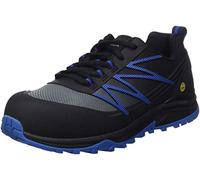 Skechers Zapatos PuxalConstruction para Hombre, Piel sintética Negra y Azul, 40 EU