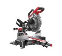 SKIL 1321AA BT1E1321AA Sierra de panel (2000 W, hoja de sierra 254 mm, capacidad de corte de 90 x 300 mm, sierra ingletadora, módulo LED, bolsa para polvo, sistema de sujeción rápida, con láser