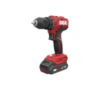 SKIL 3011HA DD1E3011HA - Taladro atornillador inalámbrico (para madera y acero, transmisión de dos velocidades, motor sin escobillas, funciona con batería, bloqueo automático del husillo, herramientas