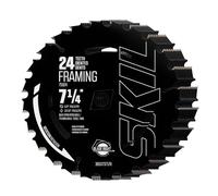 SKIL 75924-10 - Hoja de sierra circular de carburo de 24 dientes, 7-1/4 pulgadas, paquete de 10 unidades para sierra circular Skil 5280-01