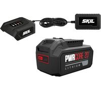 Skil Batería de Iones de Litio de 20 V MAX con Cargador de 4,0 Ah y 1,0 A, PWRCORE 20™, batería de Repuesto, batería para Herramientas, Compatible con Todas Las Herramientas SKIL 20 V MAX BC1E3135AA