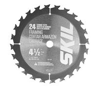 SKIL CRB1003-2 - Juego de hojas de sierra circular de carburo de 24 dientes y 40 dientes de 4-1/2 pulgadas