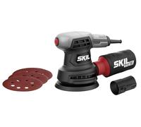 Skil Lijadora orbital 7421 AA con 280 W y 3 hojas de lija (aplicación ergonómica con una sola mano, sistema de recogida de succión integrado, función de freno integrada, lijadora) F0157421AA