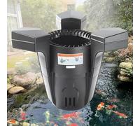Skimmer Flotante para Estanques De 220 V, Skimmer Flotante con Bomba Y Cable De Alimentación De 10 M, Aspiradora para Estanques De Jardín, Filtro Purificador De Plantas Acuáticas para Estanques
