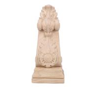 SKISUNO Ménsulas para Puerta, Aplique Decorativo de Madera Tallada, Beige, Soporte Decorativo para Estantes, Estilo Europeo Clásico, para Villas y Salón