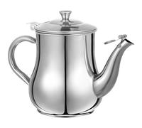 SKISUNO Recipiente para Separar Aceite para Cocina Inoxidable de Acero de 18 Oz Filtro Extraíble y Asa Resistente Residuos