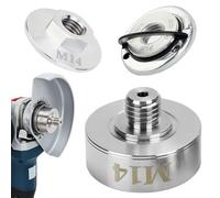 SKJJM Adaptador X-LOCK a M14, Tuerca Rápida M14, acero Inoxidable 304, Adaptador XLock M14 con Contratuerca para Amoladora Angular, Hoja de Corte, Núcleo Dirll Bit