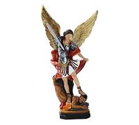 Skkpolo Estatua de - Estatua Coloreada de Arcángel de | El San Arcángel Miguel Derrotó al Dragón, La Escultura del Ángel de Batalla