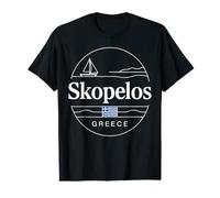 Skopelos Grecia Navegando Ocean Travel Camiseta gráfica económica