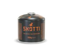 SKOTTI Cartuchos de gas, cartucho de gas EN 417 con mezcla de protano-butano, ideal para barbacoas de gas y hornillos de camping con válvula de rosca EN 417, cartuchos de gas para barbacoa, cartucho
