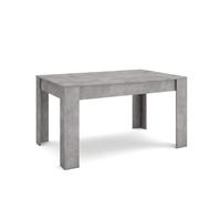 Skraut Home | Mesa Comedor | Mesa Fija Cocina y Salón | 140x90x76 cm | para 6 comensales | Muebles Comedor | Estilo Moderno | Cemento