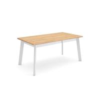 Skraut Home | Mesa Comedor | Mesa Fija Cocina y Salón | 170 | para 8 Comensales | Patas de Madera | Estilo Moderno | Roble