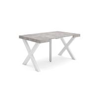 Mesa Consola Extensible Skraut Home, Mesa Auxiliar, Tapa, 58/140x90x73cm, Práctica y Versátil, Estilo Moderno, Fácil Montaje Cemento 140cm