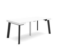 Skraut Home, Mesa Consola Extensible, Mesa Auxiliar, Tapa, 58/180x90x73cm, Práctica y Versátil, Varios colores disponibles White
