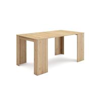 Skraut Home | Mesa Consola Extensible | Mesa Comedor Plegable | 160 | para 8 comensales | Comedor y Cocina | Estilo Moderno | Roble