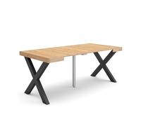 Skraut Home, Mesa Consola Extensible, Mesa Auxiliar, Tapa, 58/180x90x73cm, Práctica y Versátil, Varios colores disponibles Oak 180 cm