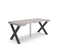 Skraut Home, Mesa Consola Extensible, Mesa Auxiliar, Tapa, 58/180x90x73cm, Práctica y Versátil, Varios colores disponibles Cement 180 cm