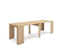 Skraut Home, Mesa Consola Extensible, Mesa Auxiliar, S III, Práctica y Versátil, Estilo Moderno, 2 longitudes 58/222x90x77cm y 58/262x90x77cm Oak 260 cm