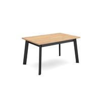 Skraut Home, Mesa de Comedor Skraut Home, 140x90x74cm, Estilo Moderno, Varios colores disponibles Oak - black pata