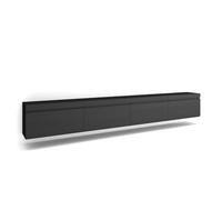 Skraut Home | Mueble TV | Televisión | Muebles de salón, almacenaje | 320x45x35 cm | para TV Gran Formato | Colgado, Suspendido | Estilo Moderno | Negro
