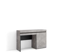 Tocador Skraut Home con cajón, Dormitorio, 121x35x75cm, Módulo una puerta, Estilo Moderno, Varios colores Cement