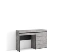 Skraut Home, Tocador con cajón para Dormitorio o habitación, 127x35x75cm, Cajonera de cuatro cajones, Estilo Moderno Cement