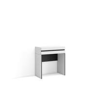 Skraut Home | Tocador | Dormitorio habitación | 70x75x35 cm | con cajón | con Almacenamiento | Estilo Moderno | Blanco