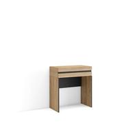 Skraut Home | Tocador | Dormitorio habitación | 70x75x35 cm | con cajón | con Almacenamiento | Estilo Moderno | Roble
