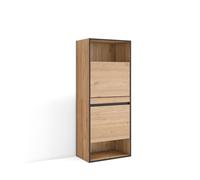 Zapatero Skraut Home, Armario para zapatos y botas, organizador de zapatos, 60x35x145cm, Estilo Moderno, varios colores disponibles Oak