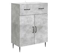 SKTQYQO Aparador con cajón gris cemento 64 x 34,5 x 89,5 cm