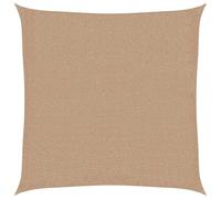 SKTQYQO Lona de sombra 2 x 2 m HDPE antracita y blanco, Taupe, 3 x 3 m