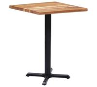SKTQYQO Pata de mesa cuadrada de hierro fundido, 56 x 56 x 72 cm, color negro