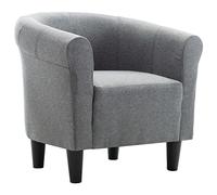 SKTQYQO Sillón gris claro de tela, 70 x 56 x 66 cm