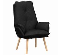 SKTQYQO Sillón moderno negro 69 x 74 x 93 cm tejido y contrachapado