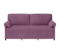SKTQYQO Sofá 3-Personas Morado 198x83x95 cm Terciopelo