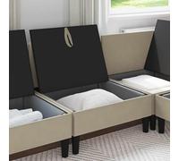 SKTQYQO Sofá con contenedor de terciopelo arena mediana | Funda de cojín suave y cómoda, forma rectangular, para salón