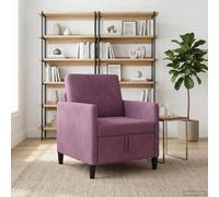 SKTQYQO Sofá de 1 plaza morado con almacenamiento, 72 x 78 x 87 cm, poliéster