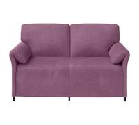 SKTQYQO Sofá de 2 plazas morado 158 x 83 x 95 cm terciopelo