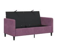 SKTQYQO Sofá de 2 plazas morado con almacenamiento, 152 x 78 x 87 cm