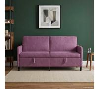 SKTQYQO Sofá de 3 plazas morado 172 x 78 x 87 cm poliéster