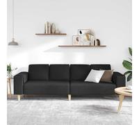 SKTQYQO Sofá para salón negro 250 x 77 x 76 cm poliéster