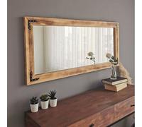 Skye Decor, 11050ES, Espejo de pared, nogal, madera, 110 x 50 x 3 cm